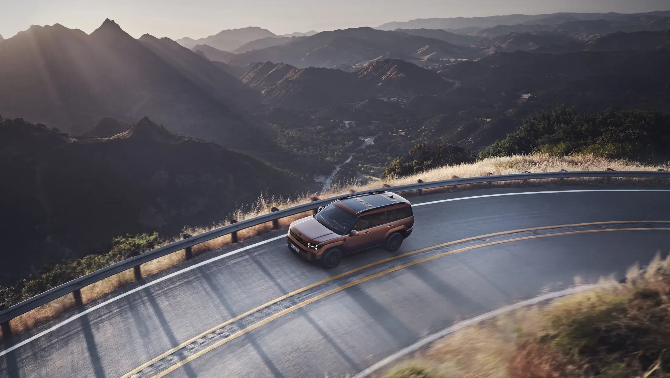 Santa Fe Hybrid on the road