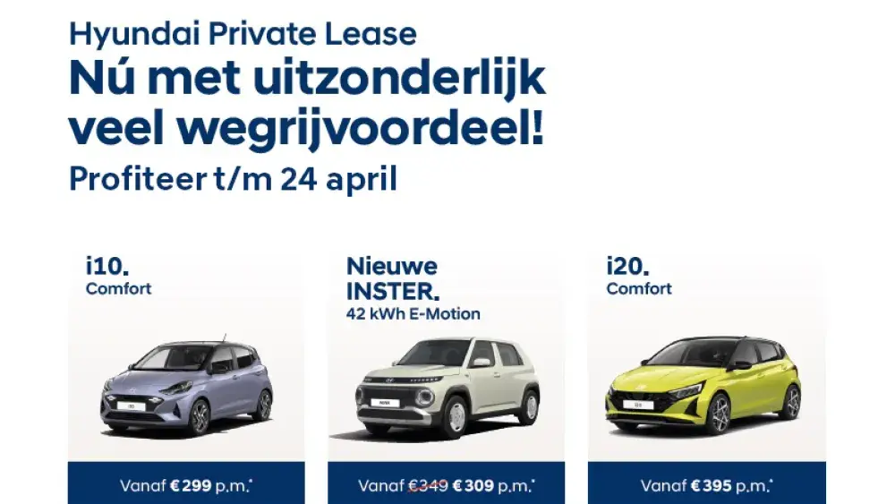 Private lease voordeel april